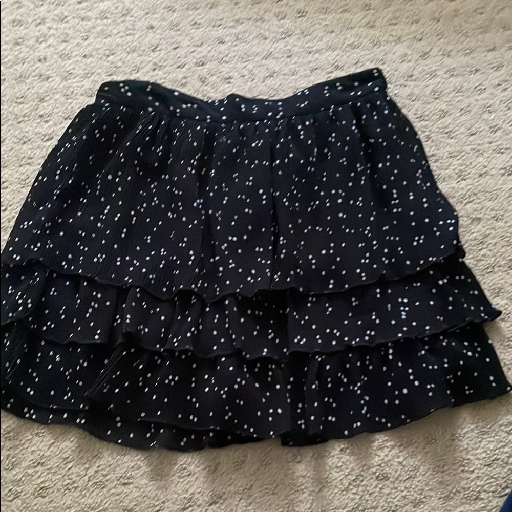 Zara Black and White Bubble Mini Skirt Size XS